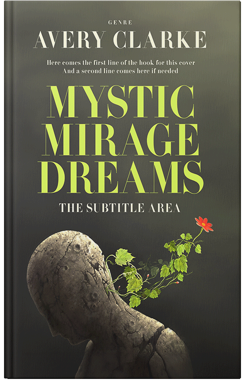 Front view of Premade Surreal Book Cover - Kelp