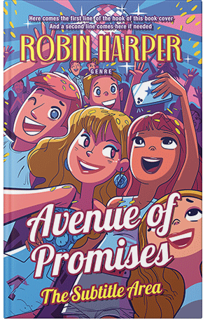 Pre Made Book Cover Cannon Pink