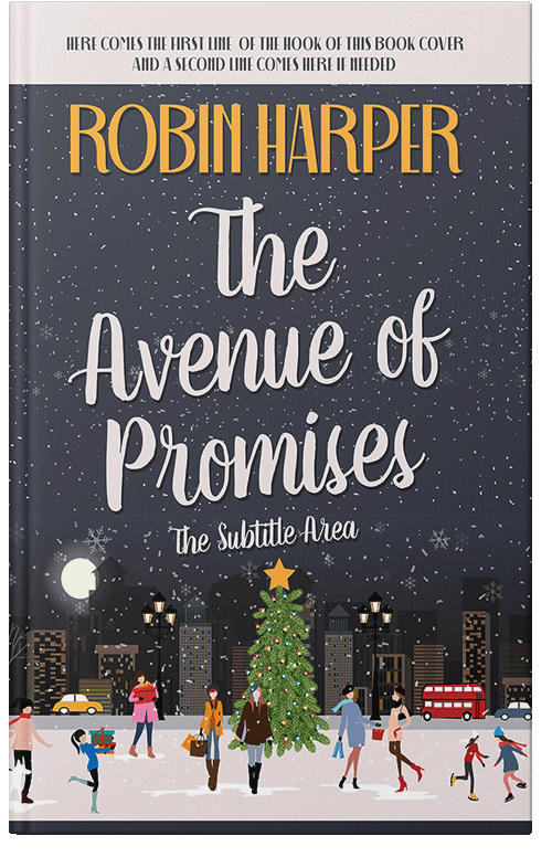 Front view of Premade Chick Lit Book Cover - Stark White