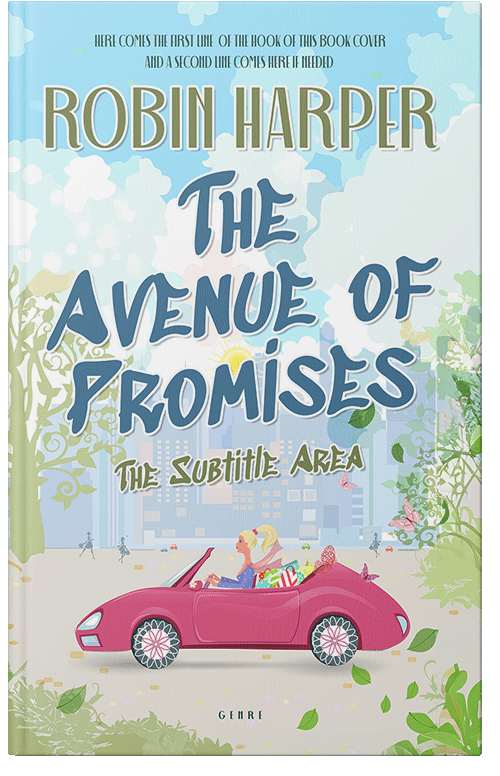 Front view of Premade Chick Lit Book Cover - Geyser