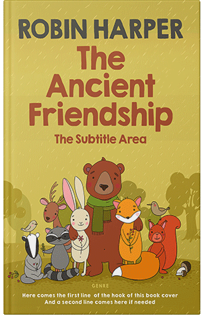 Pre Made Book Cover Turmeric