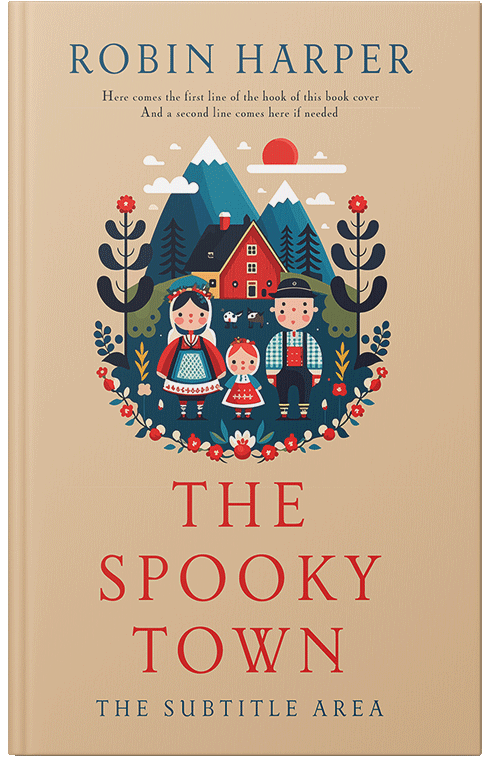 Front view of Premade Literary Fiction Book Cover - Cashmere