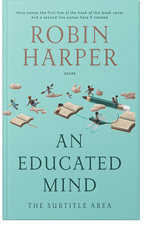 Premade Book Cover Aqua Island