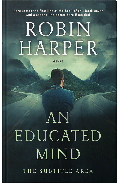 Front view of Premade Self-Improvement & Self-Help Book Cover - Timber Green