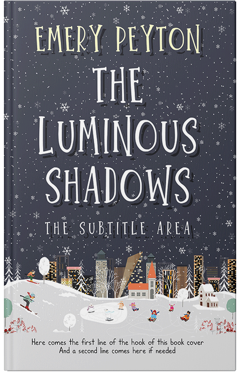 Front view of Premade Children's Book Cover - Bright Gray