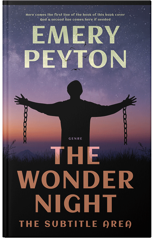 Front view of Premade Religion & Spirituality Book Cover - Steel Gray