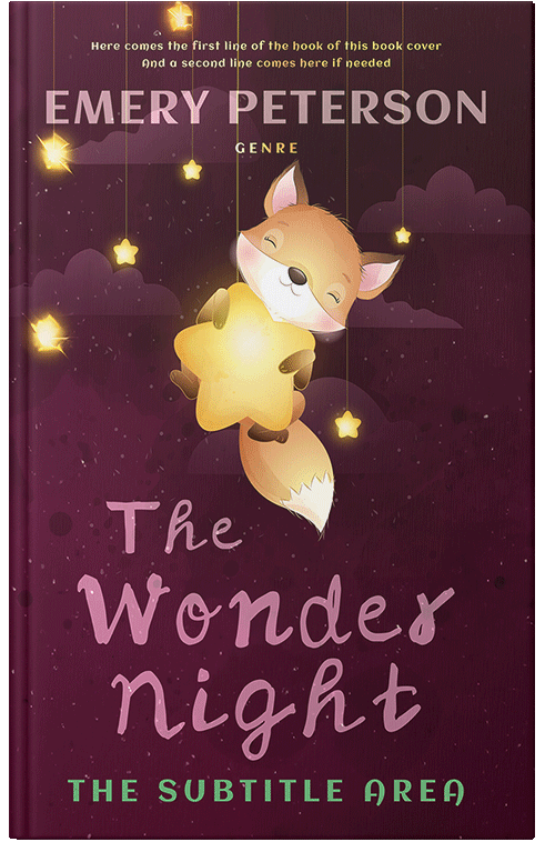 Front view of Premade Teen & Young Adult Book Cover - Maroon Oak