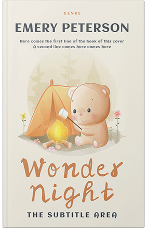 Premade Book Cover Ecru White