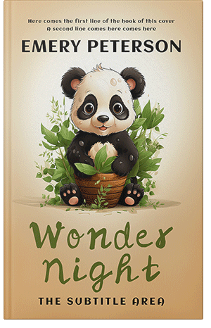 Premade Book Cover Grain Brown