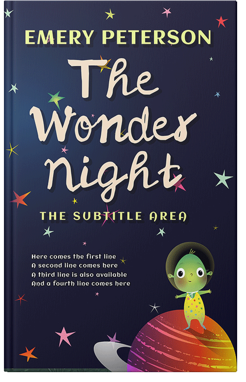 Front view of Premade Children's Book Cover - Ebony