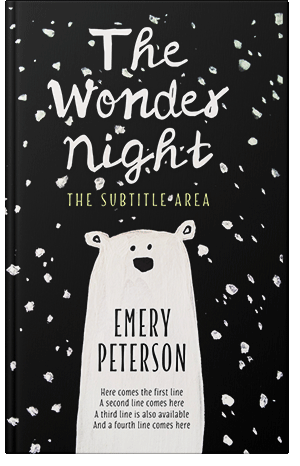 Premade Book Cover Black