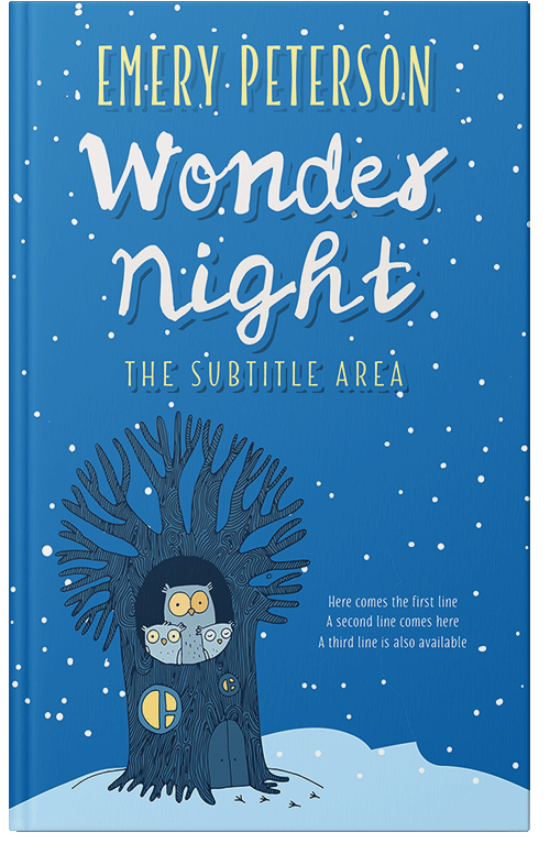 Front view of Premade Fantasy Book Cover - Denim