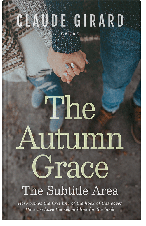 Front view of Premade Romance Book Cover - Lunar Green