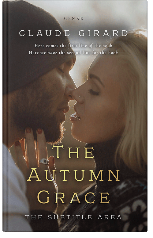 Front view of Premade Romance Book Cover - English Walnut