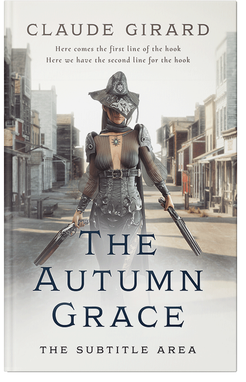 Front view of Premade Fantasy Book Cover - Cararra