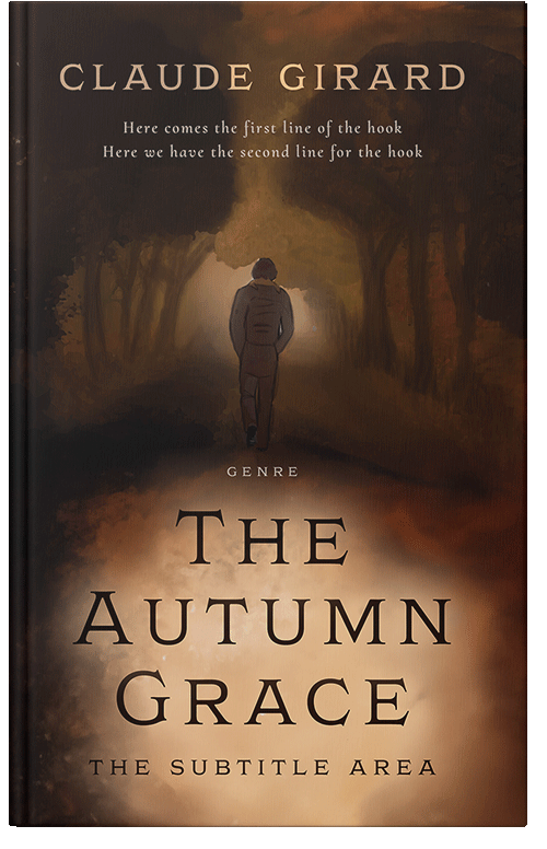 Front view of Premade Mystery & Thriller & Suspense Book Cover - Tan