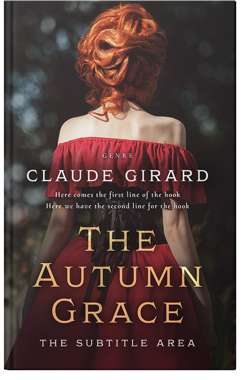 Front view of Premade Historical Book Cover - Cocoa Brown