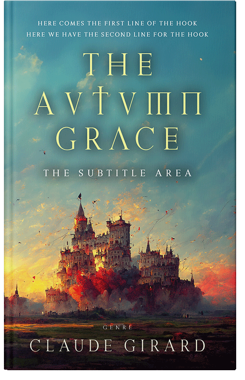 Front view of Premade Fantasy Book Cover - Smalt Blue