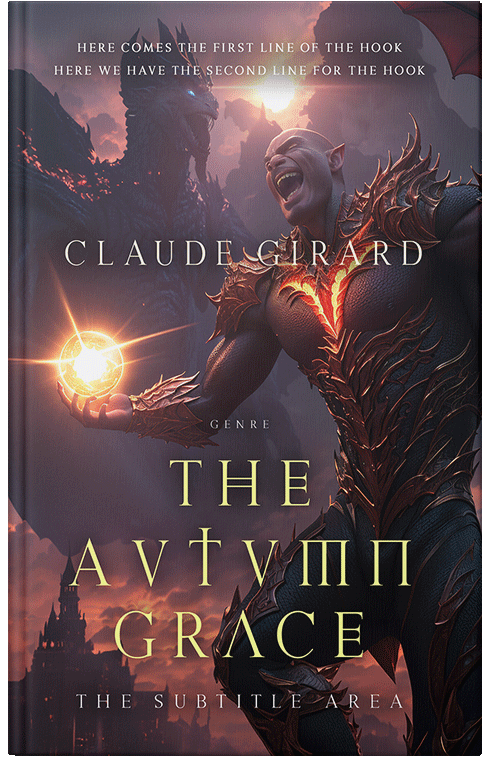 Front view of Premade Fantasy Book Cover - Thunder