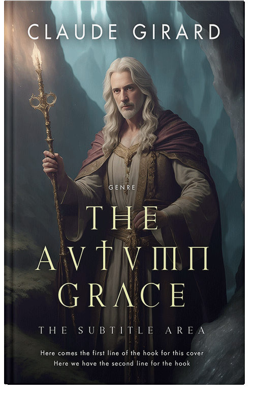 Front view of Premade Fantasy Book Cover - Shark