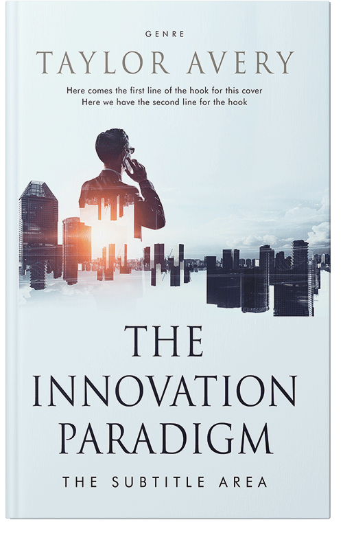 Front view of Premade Business Book Cover - Black Squeeze