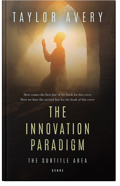 Front view of Premade Religion & Spirituality Book Cover - Tan