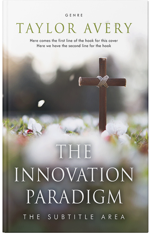 Front view of Premade Religion & Spirituality Book Cover - Fuscous Gray