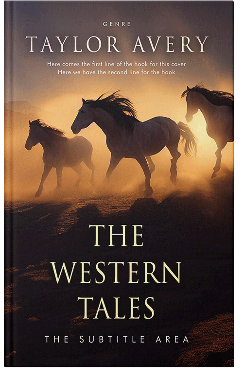 Front view of Premade Western Book Cover - Di Serria