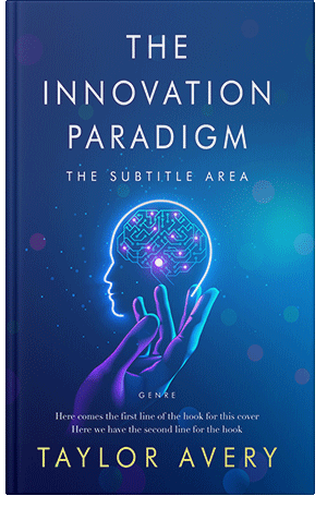 Premade Book Cover Catalina Blue