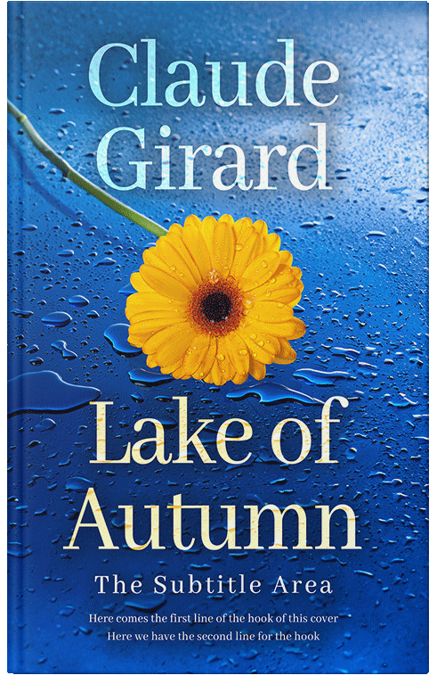 Front view of Premade Nature Book Cover - Tory Blue