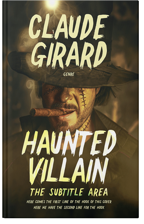 Front view of Premade Western Book Cover - Mikado