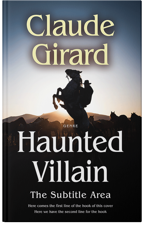 Front view of Premade Action & Adventure Book Cover - Shark