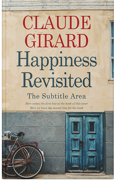 Front view of Premade Literary Fiction Book Cover - Chino