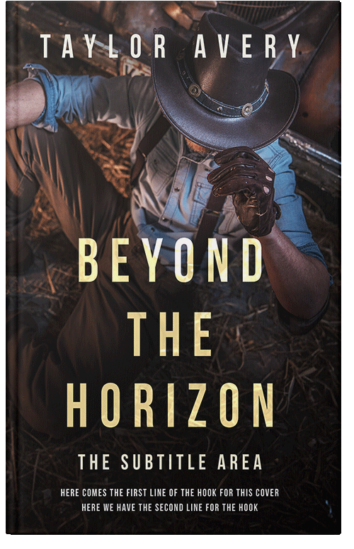 Front view of Premade Action & Adventure Book Cover - Cocoa Brown