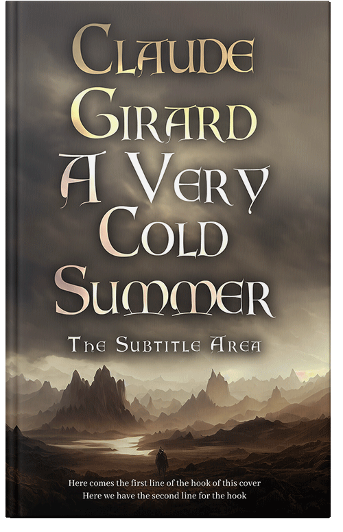 Front view of Premade Fantasy Book Cover - Taupe