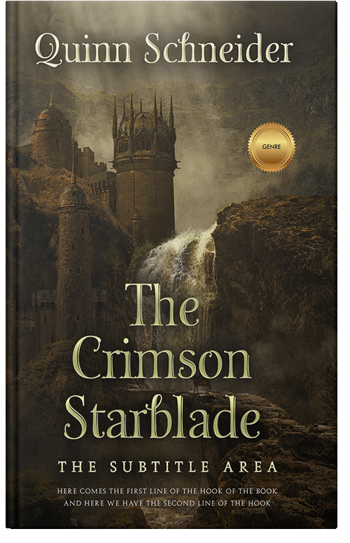 Front view of Premade Fantasy Book Cover - Oil