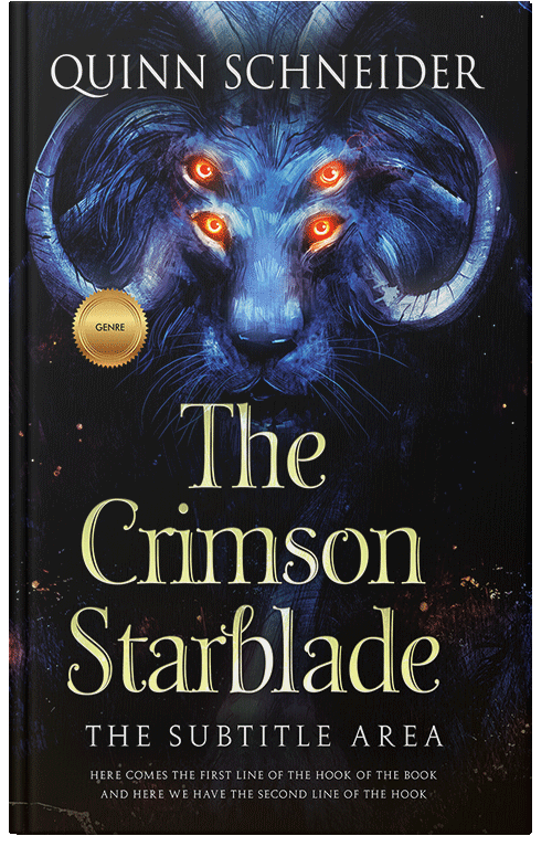 Front view of Premade Fantasy Book Cover - Vulcan