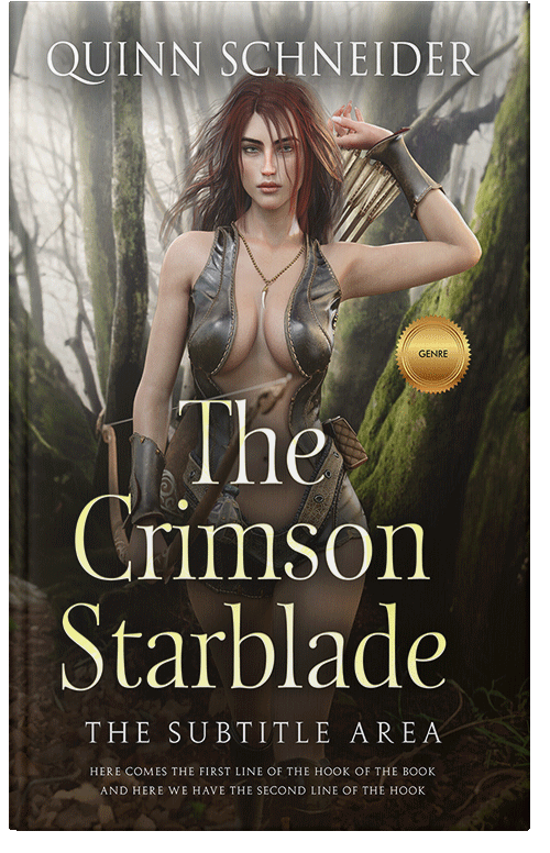 Front view of Premade Fantasy Book Cover - Vanilla