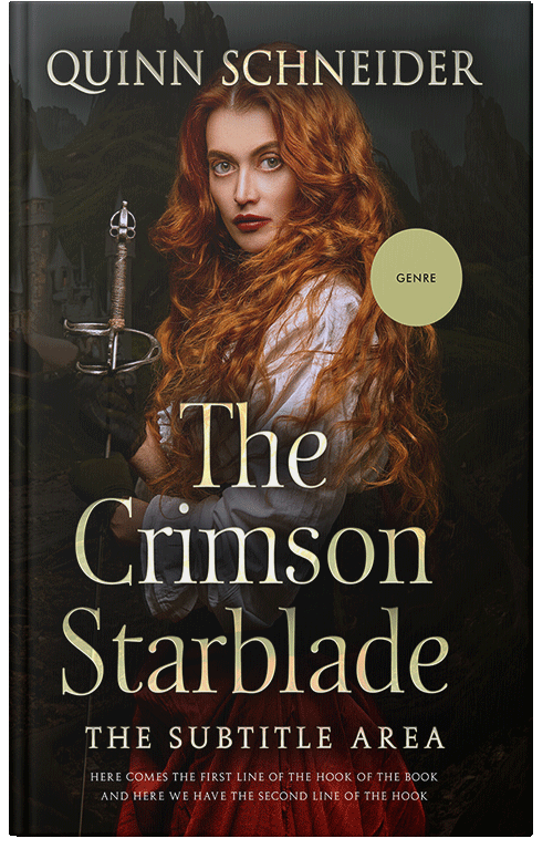 Front view of Premade Fantasy Book Cover - Indian Khaki