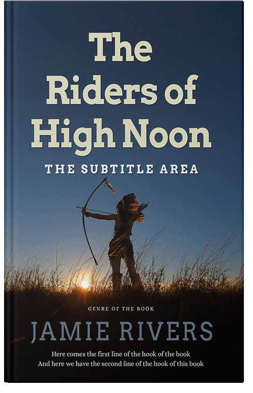 Front view of Premade Action & Adventure Book Cover - Mirage