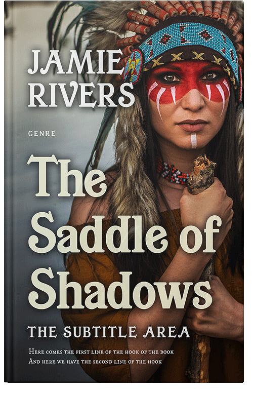 Front view of Premade Western Book Cover - Birch