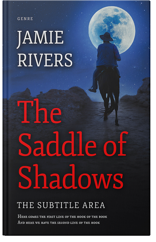 Front view of Premade Action & Adventure Book Cover - Mirage