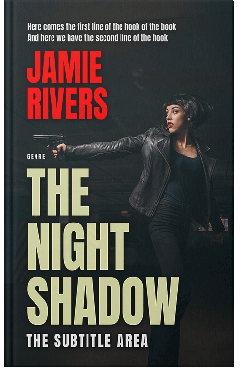 Front view of Premade Mystery & Thriller & Suspense Book Cover - Gold Sand