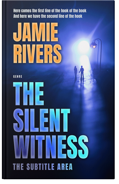 Front view of Premade Mystery & Thriller & Suspense Book Cover - Soft Amber