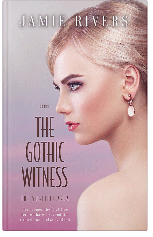 Front view of Premade Chick Lit Book Cover - Clam Shell