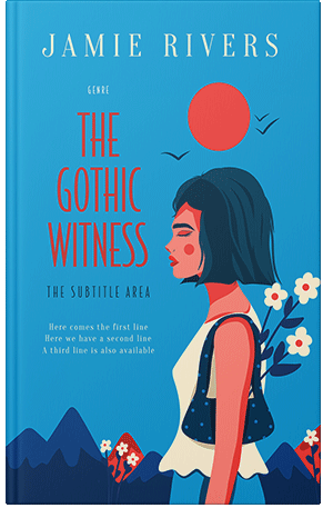 Premade Book Cover Cerulean