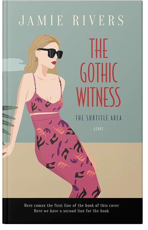 Front view of Premade Chick Lit Book Cover - Cloudy