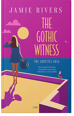 Premade Book Cover Red Violet