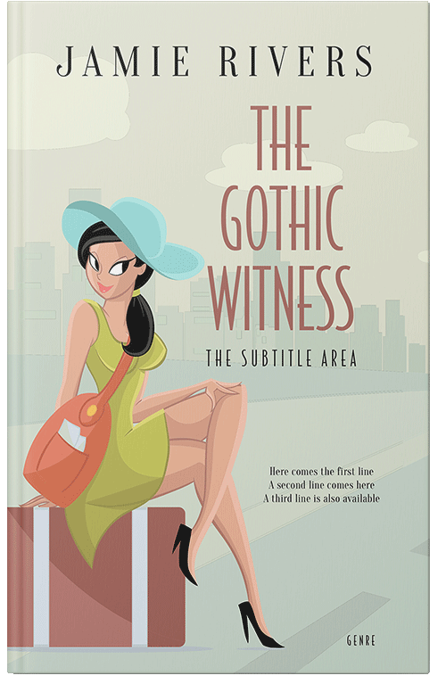 Front view of Premade Chick Lit Book Cover - Moon Mist