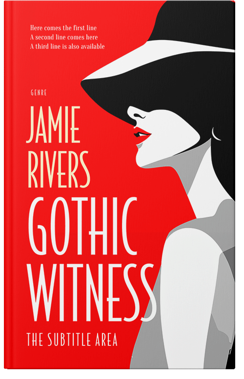 Front view of Premade Mystery & Thriller & Suspense Book Cover - Black